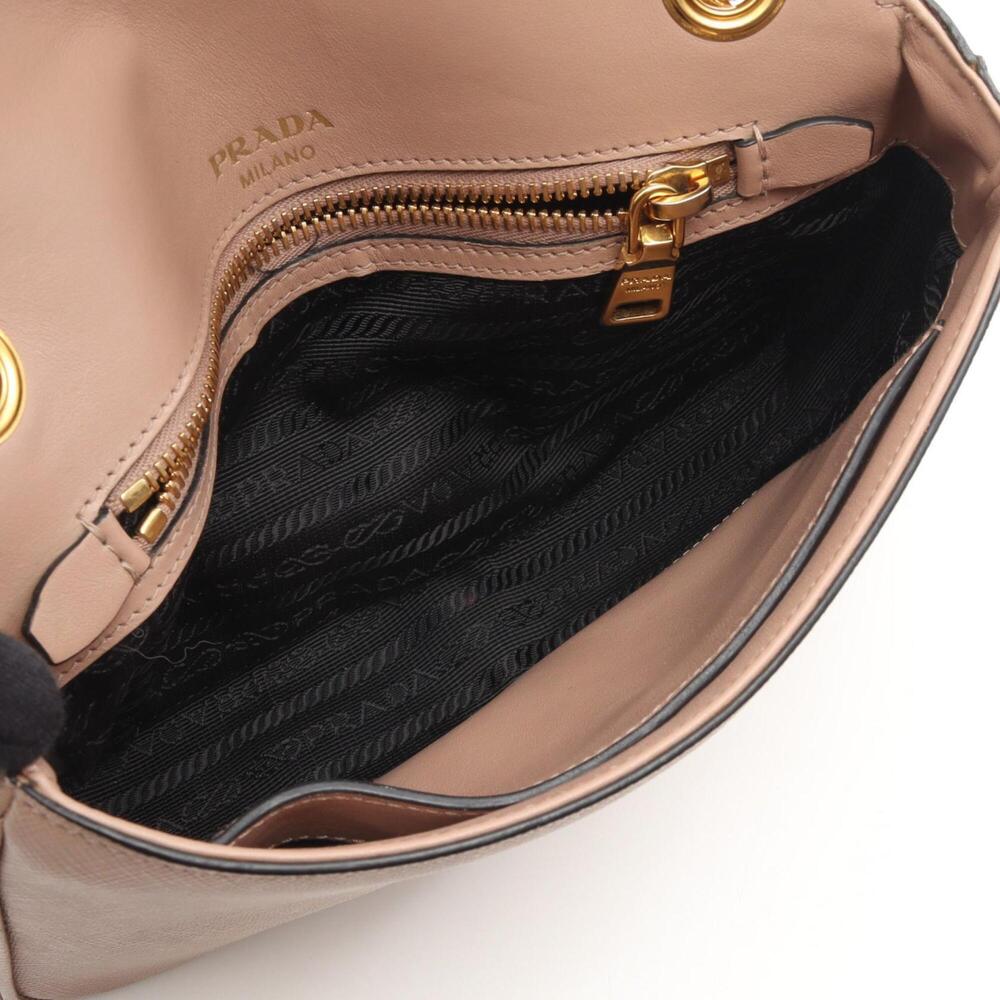 PRADA Pink Leather Saffiano Shoulder Bag - Picture 3 of 10